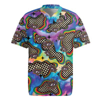 Hippie Rugby Jersey Psychedelic Third Eye Art - Wonder Print Shop