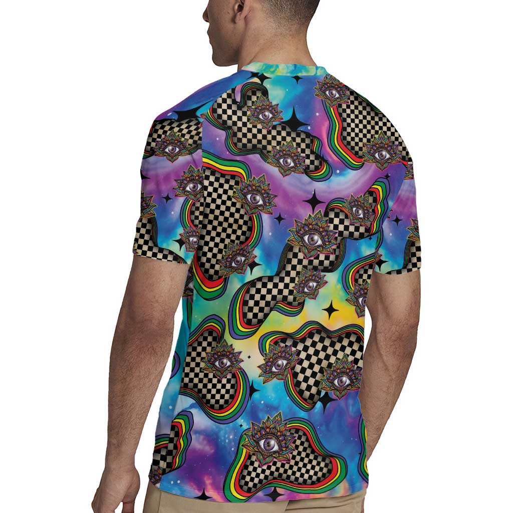 Hippie Rugby Jersey Psychedelic Third Eye Art - Wonder Print Shop