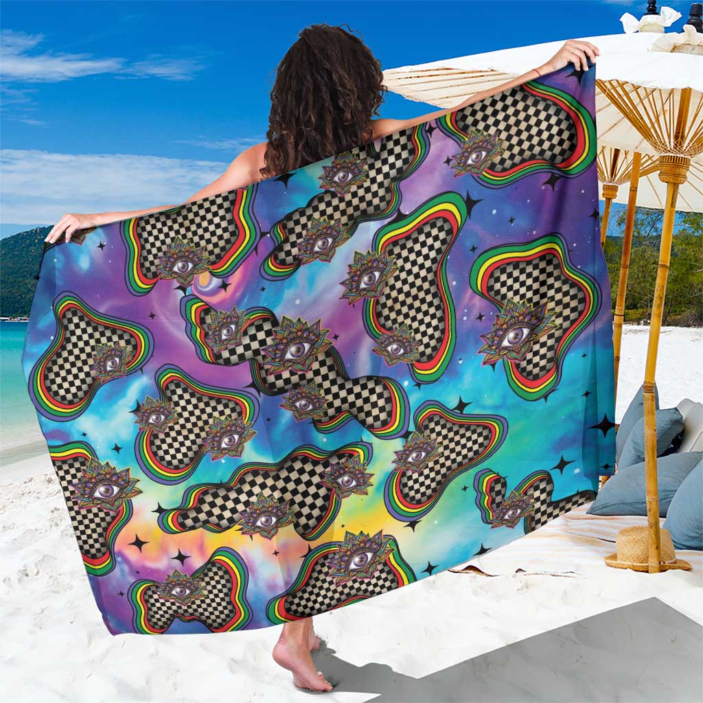 Hippie Sarong Psychedelic Third Eye Art - Wonder Print Shop