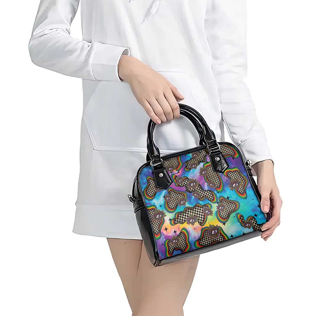 Hippie Shoulder Handbag Psychedelic Third Eye Art - Wonder Print Shop