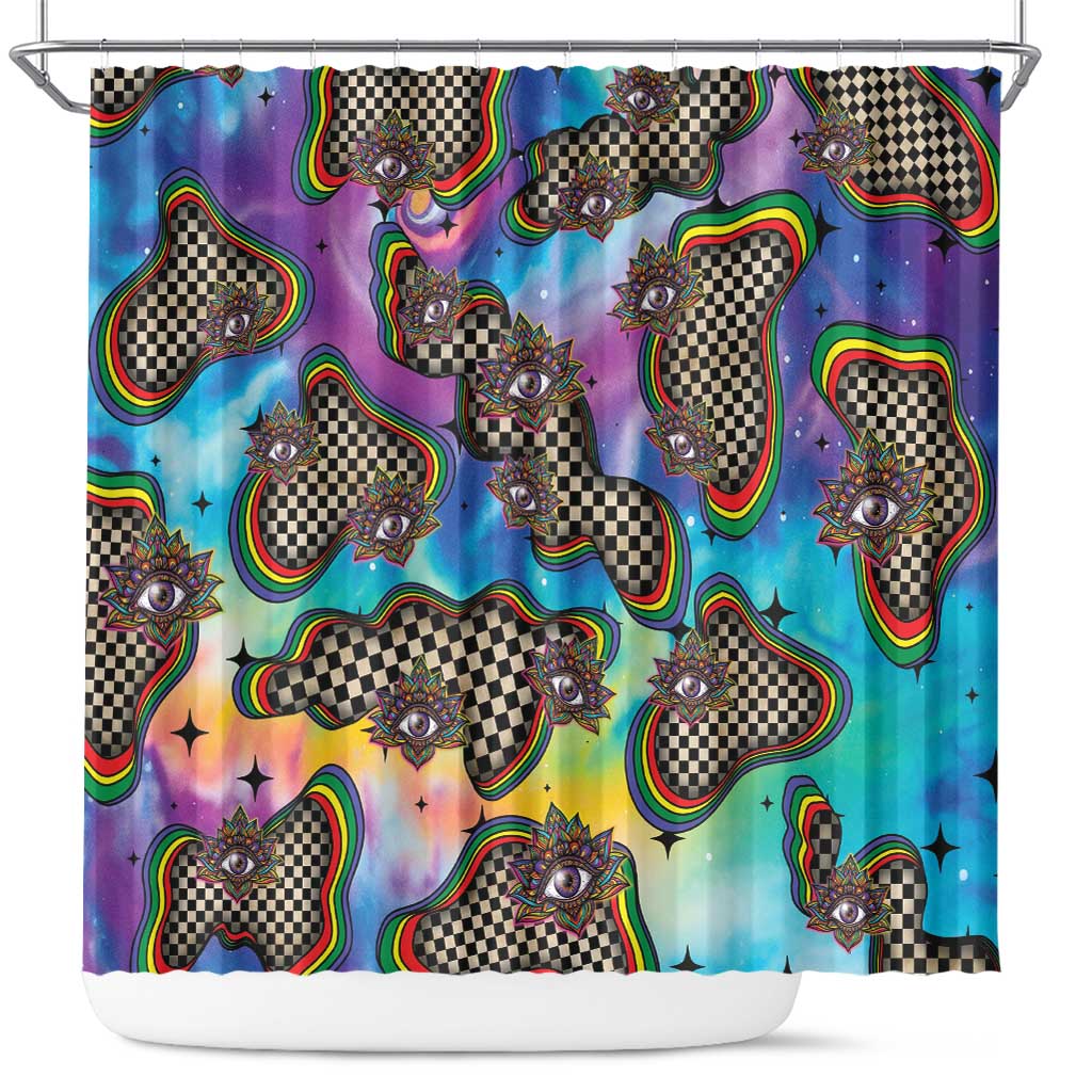 Hippie Shower Curtain Psychedelic Third Eye Art - Wonder Print Shop