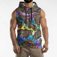 Hippie Sleeveless Hoodie Psychedelic Third Eye Art - Wonder Print Shop