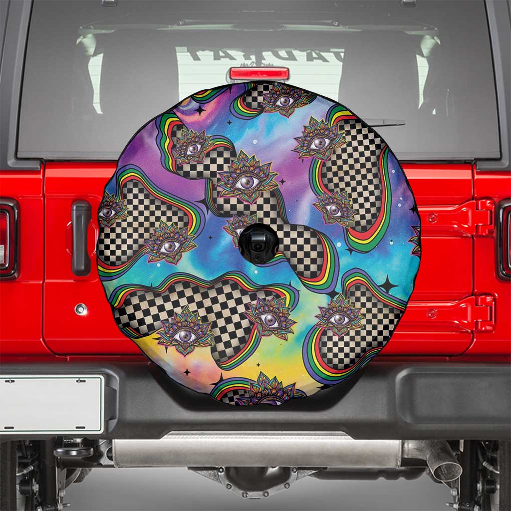 Hippie Spare Tire Cover Psychedelic Third Eye Art - Wonder Print Shop