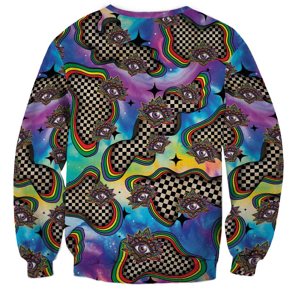 Hippie Sweatshirt Psychedelic Third Eye Art - Wonder Print Shop