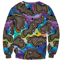 Hippie Sweatshirt Psychedelic Third Eye Art - Wonder Print Shop