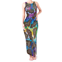 Hippie Tank Maxi Dress Psychedelic Third Eye Art - Wonder Print Shop