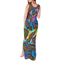 Hippie Tank Maxi Dress Psychedelic Third Eye Art - Wonder Print Shop