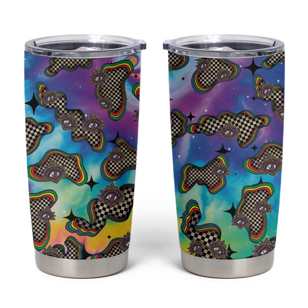 Hippie Tumbler Cup Psychedelic Third Eye Art - Wonder Print Shop