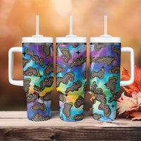 Hippie Tumbler With Handle Psychedelic Third Eye Art - Wonder Print Shop