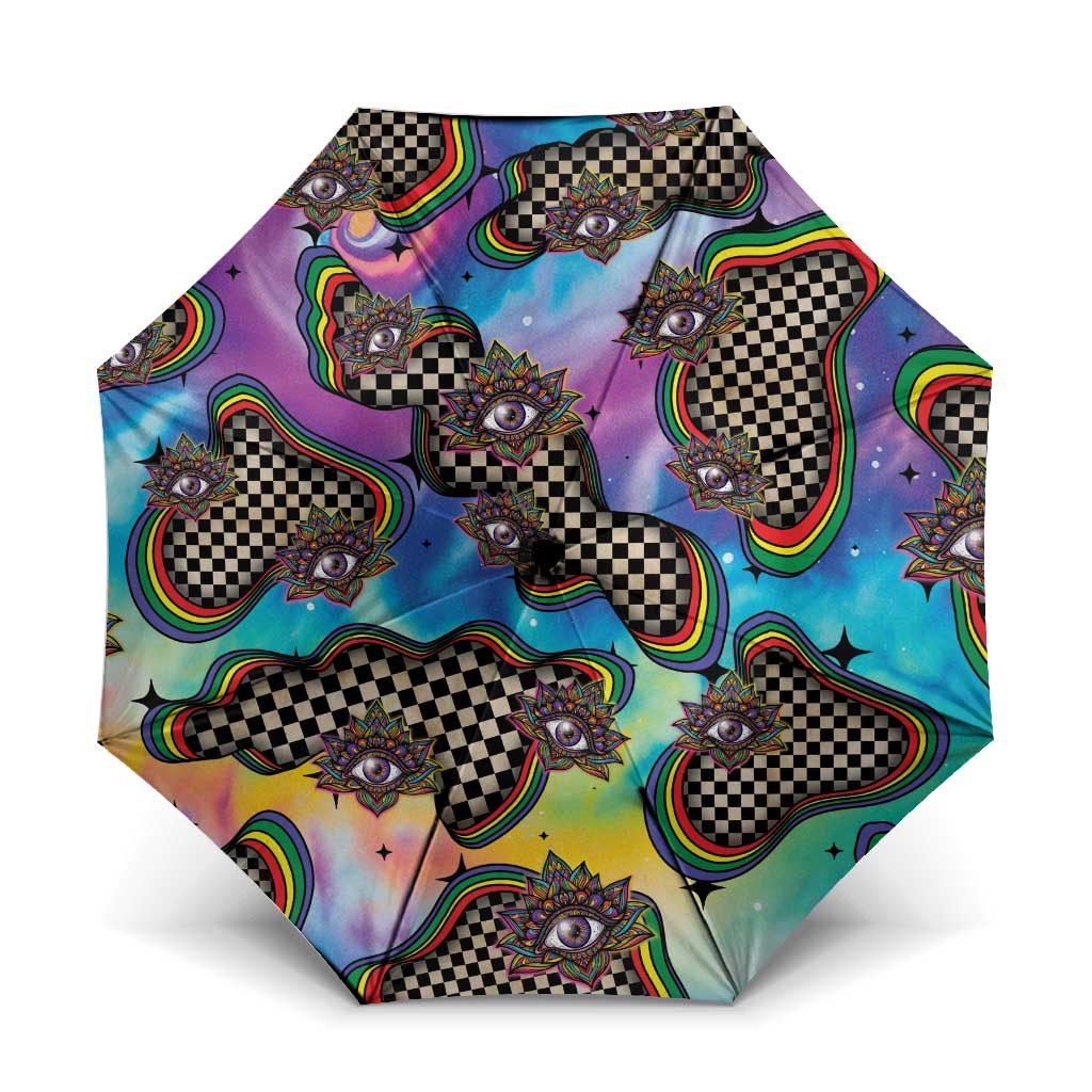 Hippie Umbrella Psychedelic Third Eye Art - Wonder Print Shop