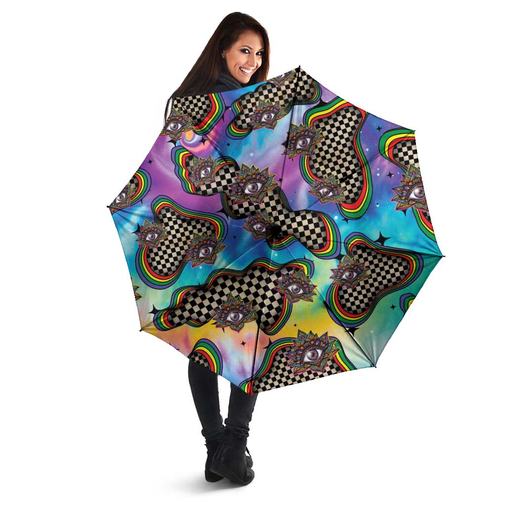 Hippie Umbrella Psychedelic Third Eye Art - Wonder Print Shop