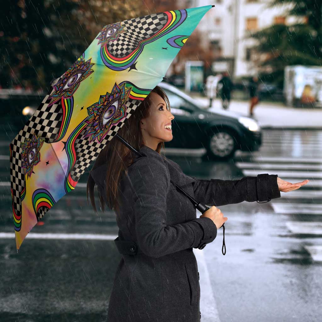 Hippie Umbrella Psychedelic Third Eye Art - Wonder Print Shop