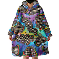 Hippie Wearable Blanket Hoodie Psychedelic Third Eye Art - Wonder Print Shop