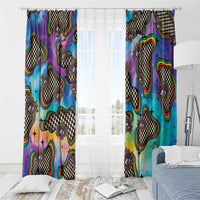 Hippie Window Curtain Psychedelic Third Eye Art - Wonder Print Shop