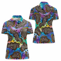 Hippie Women Polo Shirt Psychedelic Third Eye Art - Wonder Print Shop
