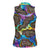 Hippie Women Sleeveless Polo Shirt Psychedelic Third Eye Art - Wonder Print Shop