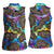 Hippie Women Sleeveless Polo Shirt Psychedelic Third Eye Art - Wonder Print Shop