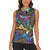 Hippie Women Sleeveless Polo Shirt Psychedelic Third Eye Art - Wonder Print Shop