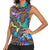 Hippie Women Sleeveless Polo Shirt Psychedelic Third Eye Art - Wonder Print Shop