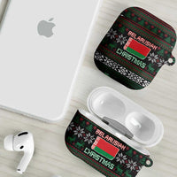 Belarus Christmas AirPods Case Flag With Belarusian Patterns - Wonder Print Shop
