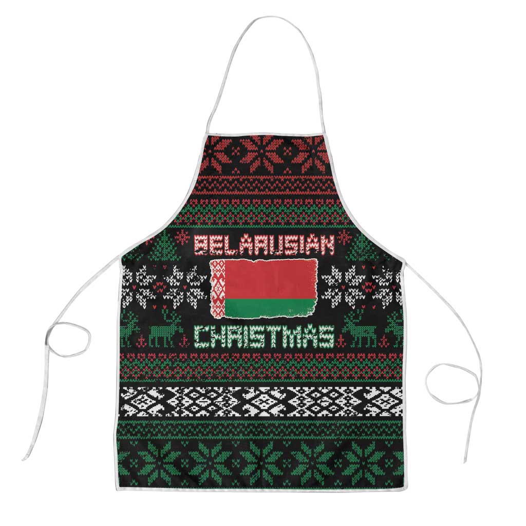 Belarus Christmas Apron Flag With Belarusian Patterns - Wonder Print Shop