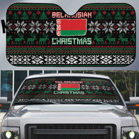 Belarus Christmas Auto Sun Shade Flag With Belarusian Patterns - Wonder Print Shop