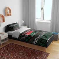 Belarus Christmas Bedding Set Flag With Belarusian Patterns - Wonder Print Shop