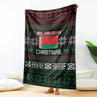Belarus Christmas Blanket Flag With Belarusian Patterns - Wonder Print Shop