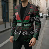 Belarus Christmas Blazer Flag With Belarusian Patterns - Wonder Print Shop