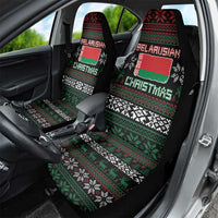 Belarus Christmas Car Seat Cover Flag With Belarusian Patterns - Wonder Print Shop