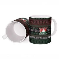 Belarus Christmas Ceramic Mug Flag With Belarusian Patterns - Wonder Print Shop