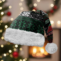 Belarus Christmas Santa Hat Flag With Belarusian Patterns - Wonder Print Shop