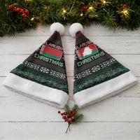 Belarus Christmas Santa Hat Flag With Belarusian Patterns - Wonder Print Shop