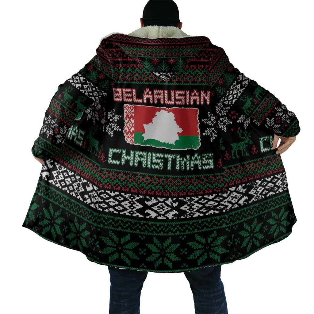 Belarus Christmas Cloak Flag With Belarusian Patterns - Wonder Print Shop