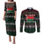 Belarus Christmas Couples Matching Puletasi and Long Sleeve Button Shirt Flag With Belarusian Patterns - Wonder Print Shop