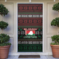 Belarus Christmas Door Cover Flag With Belarusian Patterns - Wonder Print Shop