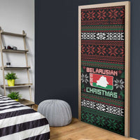Belarus Christmas Door Cover Flag With Belarusian Patterns - Wonder Print Shop