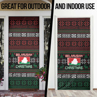 Belarus Christmas Door Cover Flag With Belarusian Patterns - Wonder Print Shop