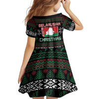 Belarus Christmas Family Matching Long Sleeve Bodycon Dress and Hawaiian Shirt Flag With Belarusian Patterns - Wonder Print Shop