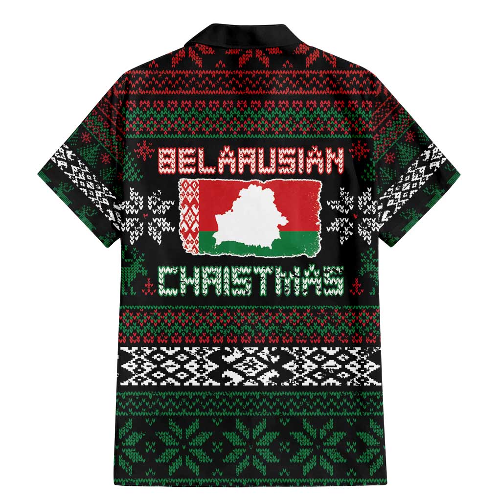Belarus Christmas Family Matching Mermaid Dress and Hawaiian Shirt Flag With Belarusian Patterns - Wonder Print Shop