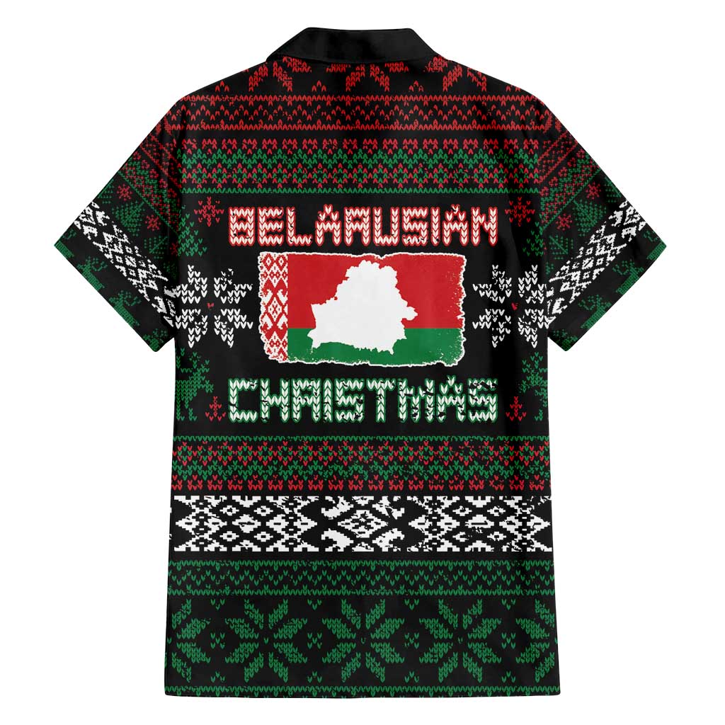 Belarus Christmas Family Matching Off Shoulder Maxi Dress and Hawaiian Shirt Flag With Belarusian Patterns - Wonder Print Shop