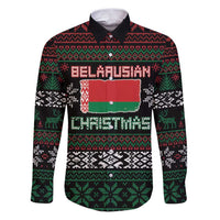 Belarus Christmas Family Matching Puletasi and Hawaiian Shirt Flag With Belarusian Patterns - Wonder Print Shop
