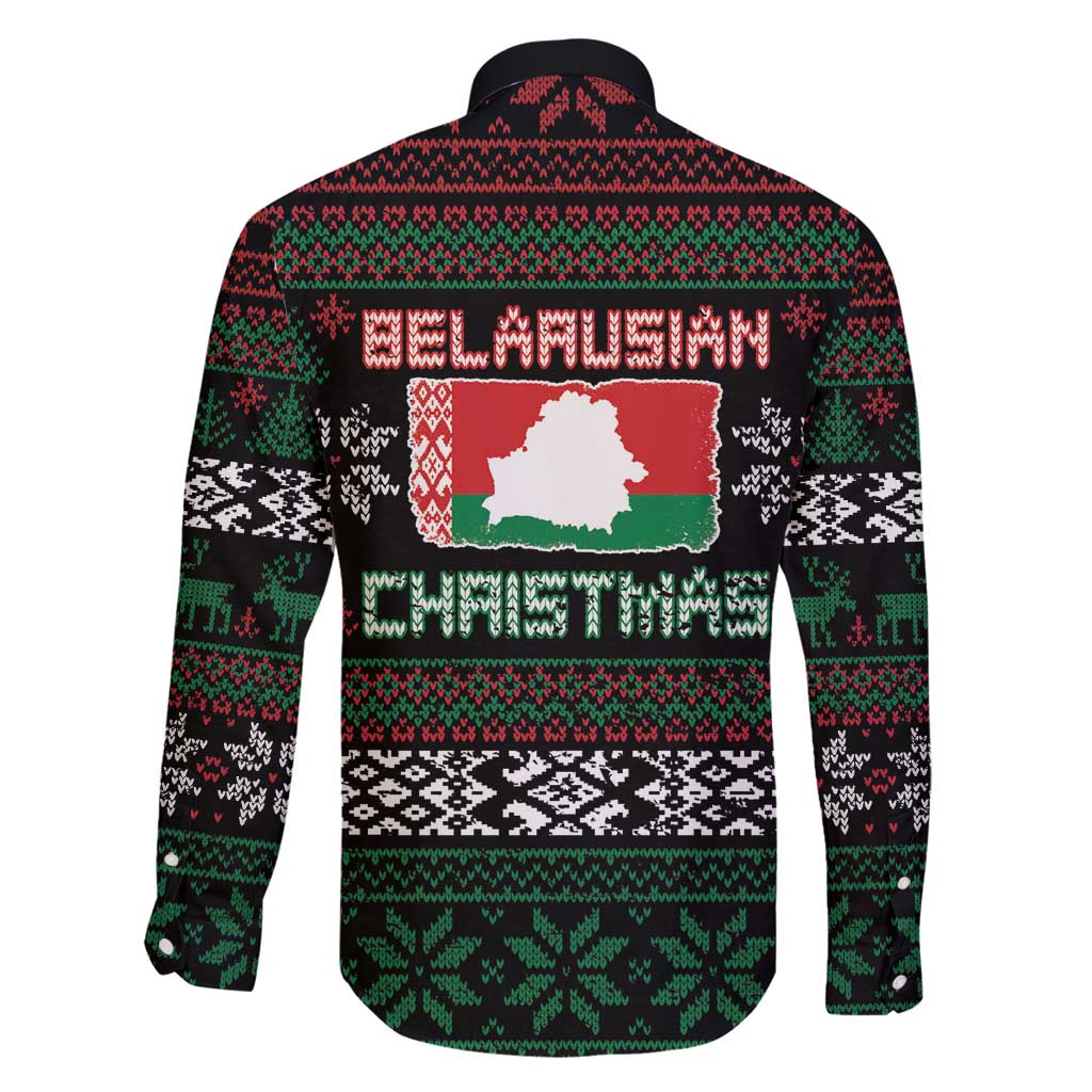 Belarus Christmas Family Matching Puletasi and Hawaiian Shirt Flag With Belarusian Patterns - Wonder Print Shop
