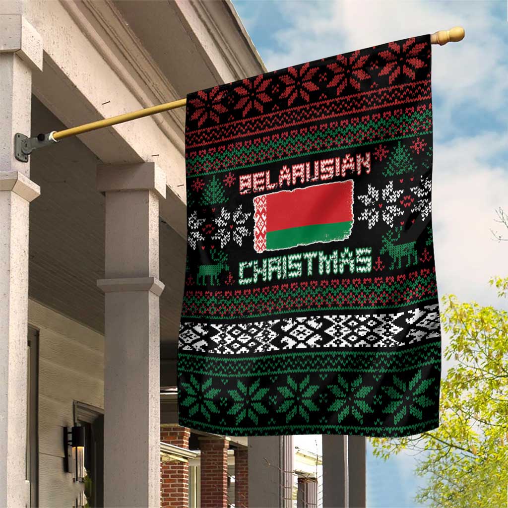 Belarus Christmas Garden Flag Flag With Belarusian Patterns - Wonder Print Shop