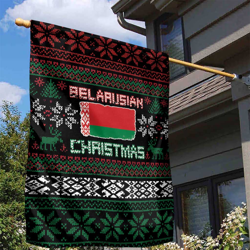 Belarus Christmas Garden Flag Flag With Belarusian Patterns - Wonder Print Shop