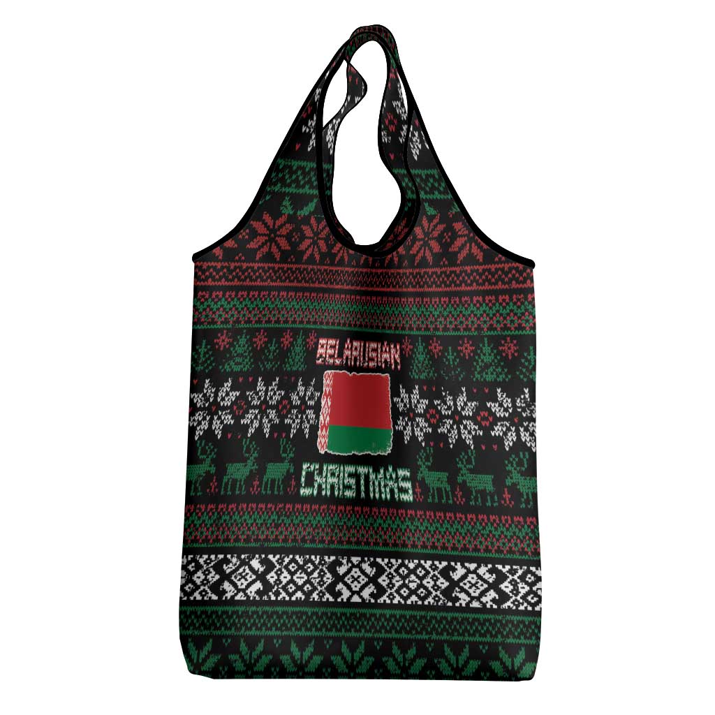 Belarus Christmas Grocery Bag Flag With Belarusian Patterns - Wonder Print Shop