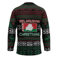 Belarus Christmas Hockey Jersey Flag With Belarusian Patterns - Wonder Print Shop