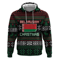 Belarus Christmas Hoodie Flag With Belarusian Patterns - Wonder Print Shop