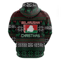 Belarus Christmas Hoodie Flag With Belarusian Patterns - Wonder Print Shop