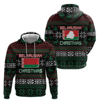 Belarus Christmas Hoodie Flag With Belarusian Patterns - Wonder Print Shop